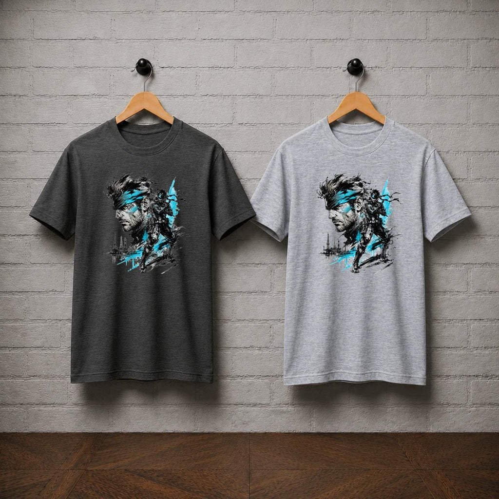 Metal Gear Solid T-Shirt, Solid Snake Stealth Action Tee, Gamer Graphic Shirt