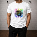 Mew Inspired Neon Anime Graphic T-Shirt