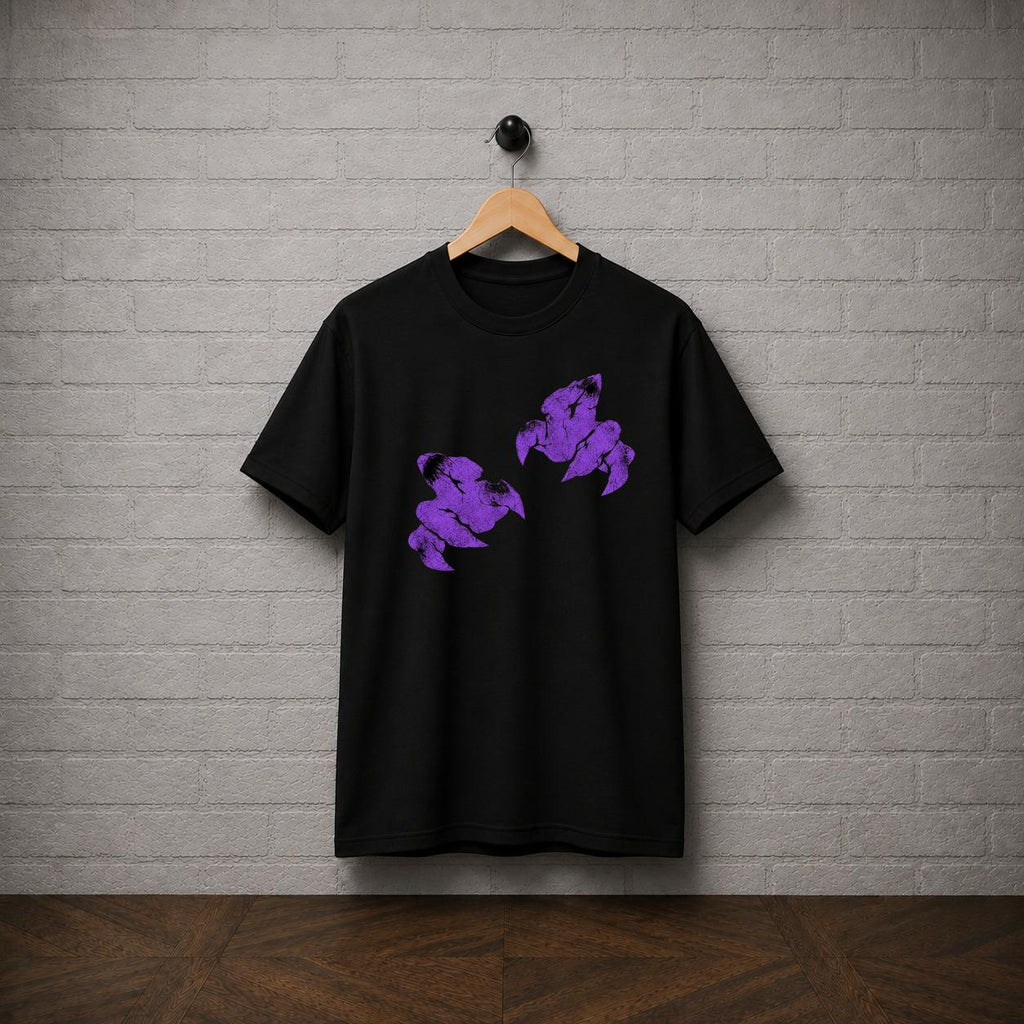 Haunter Inspired Purple Ghost Hands T-Shirt, Spooky Anime Gamer Tee
