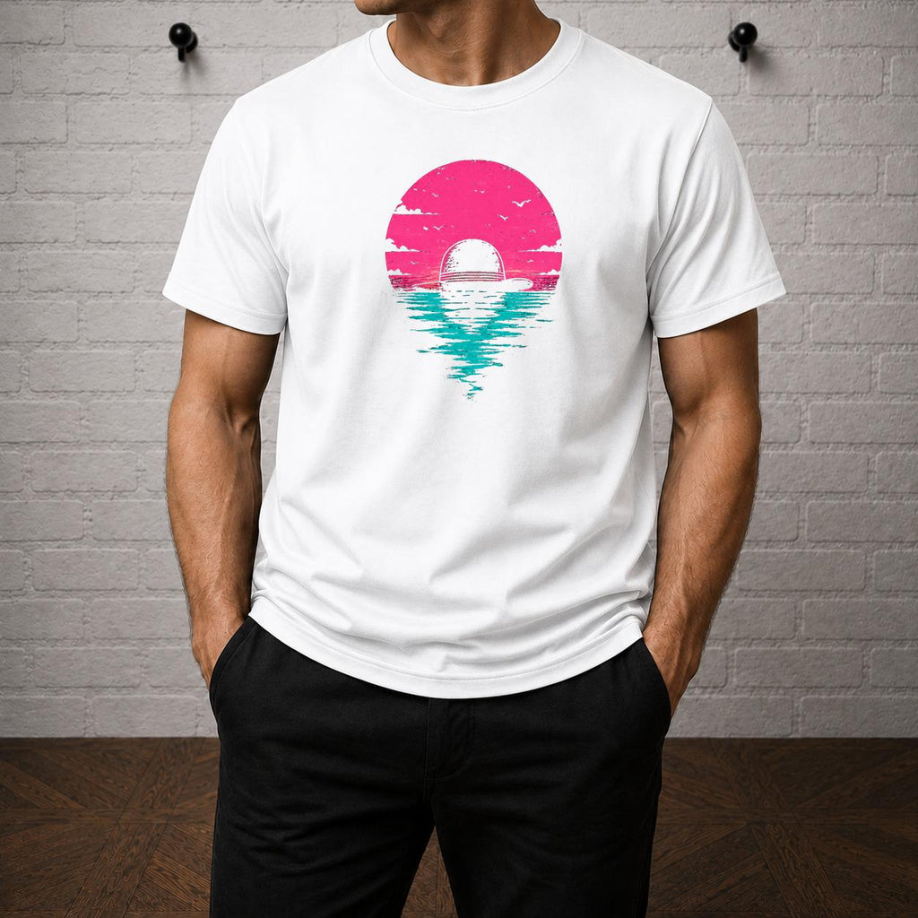 One Piece Straw Hat Sunset Graphic T-Shirt, Anime Manga Tee