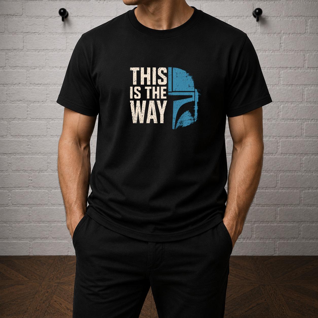 This Is The Way T-Shirt, Mandalorian Shirt, Star Wars Inspired Graphic Tee, Sci Fi Bounty Hunter Shirt