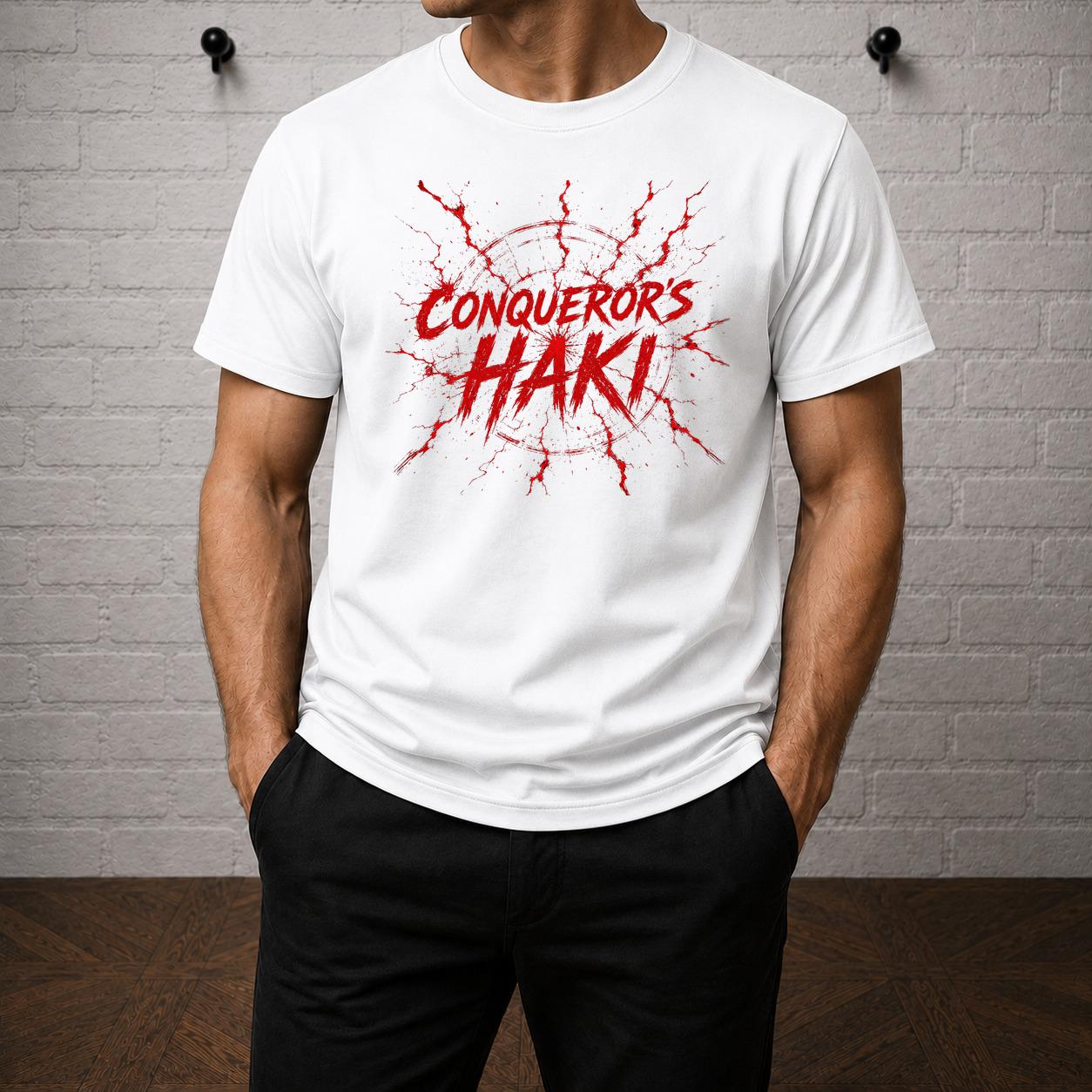 Conqueror’s Haki T-Shirt, One Piece Shirt, Haki Anime Tee, Luffy Shanks Manga Graphic Shirt