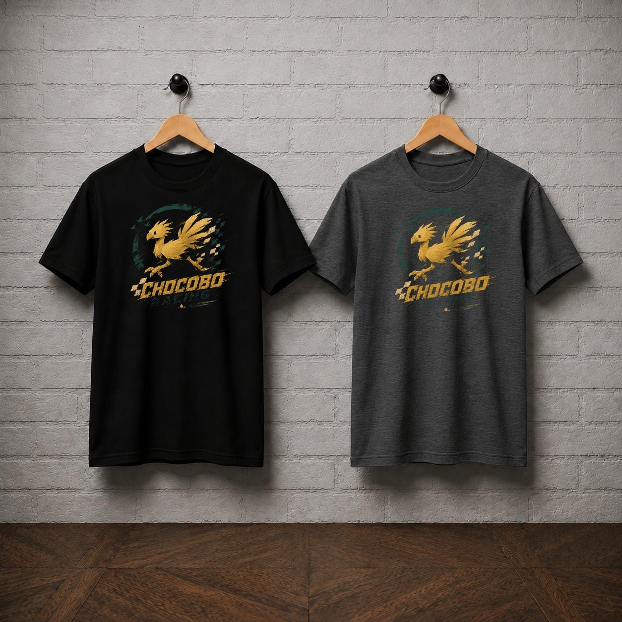 Chocobo Racing T-Shirt, Final Fantasy Shirt, Chocobo JRPG Graphic Tee, Retro Fantasy Racing