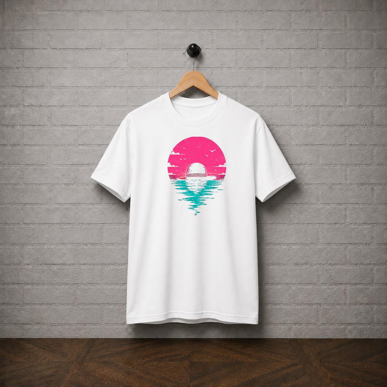 One Piece Straw Hat Sunset Graphic T-Shirt, Anime Manga Tee