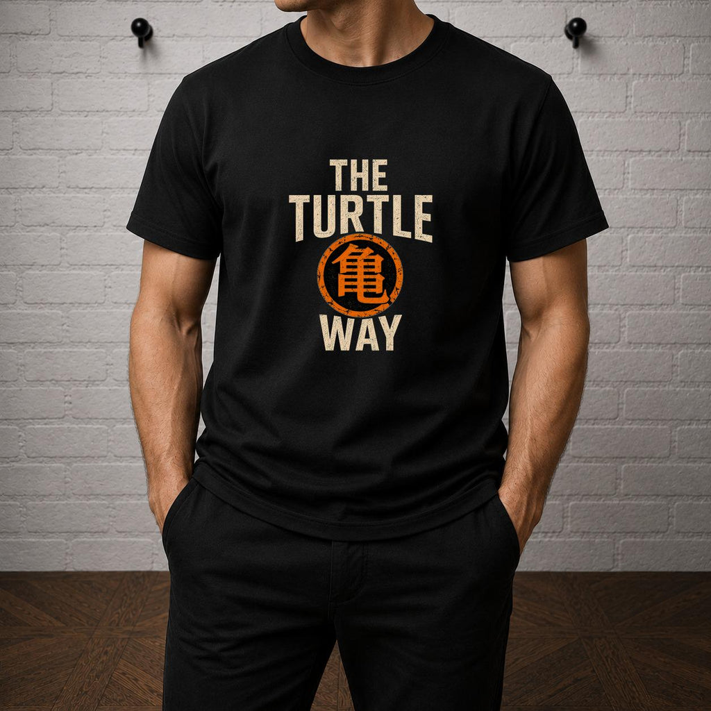 Dragon Ball Z Turtle Way Kame Kanji Anime T-Shirt, Master Roshi Training Tee